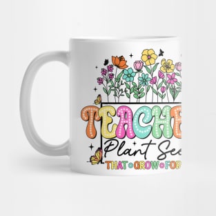 Floral Teacher, Teach Love Inspire, Teacher Appreciation Mug